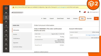 How to Enable Disable Ship Button Based on Order Status in Magento 2